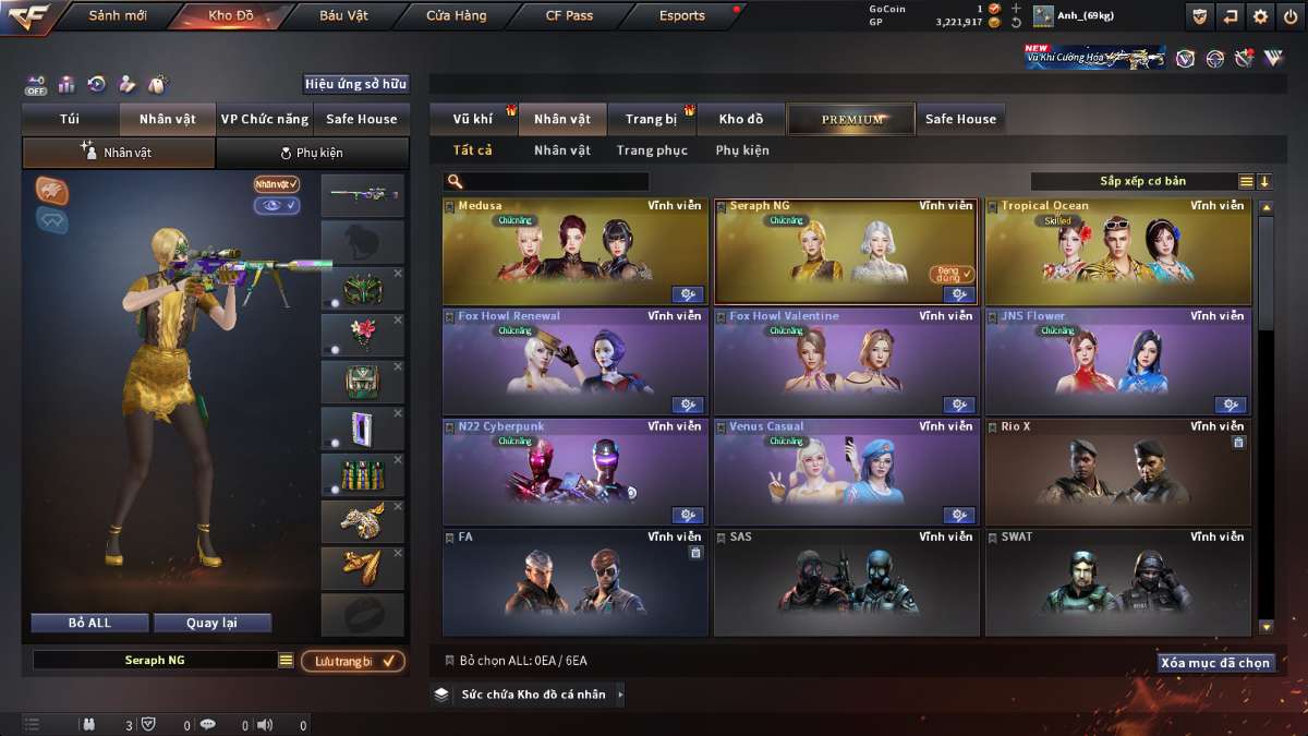 shop acc cf uy tin gia re
